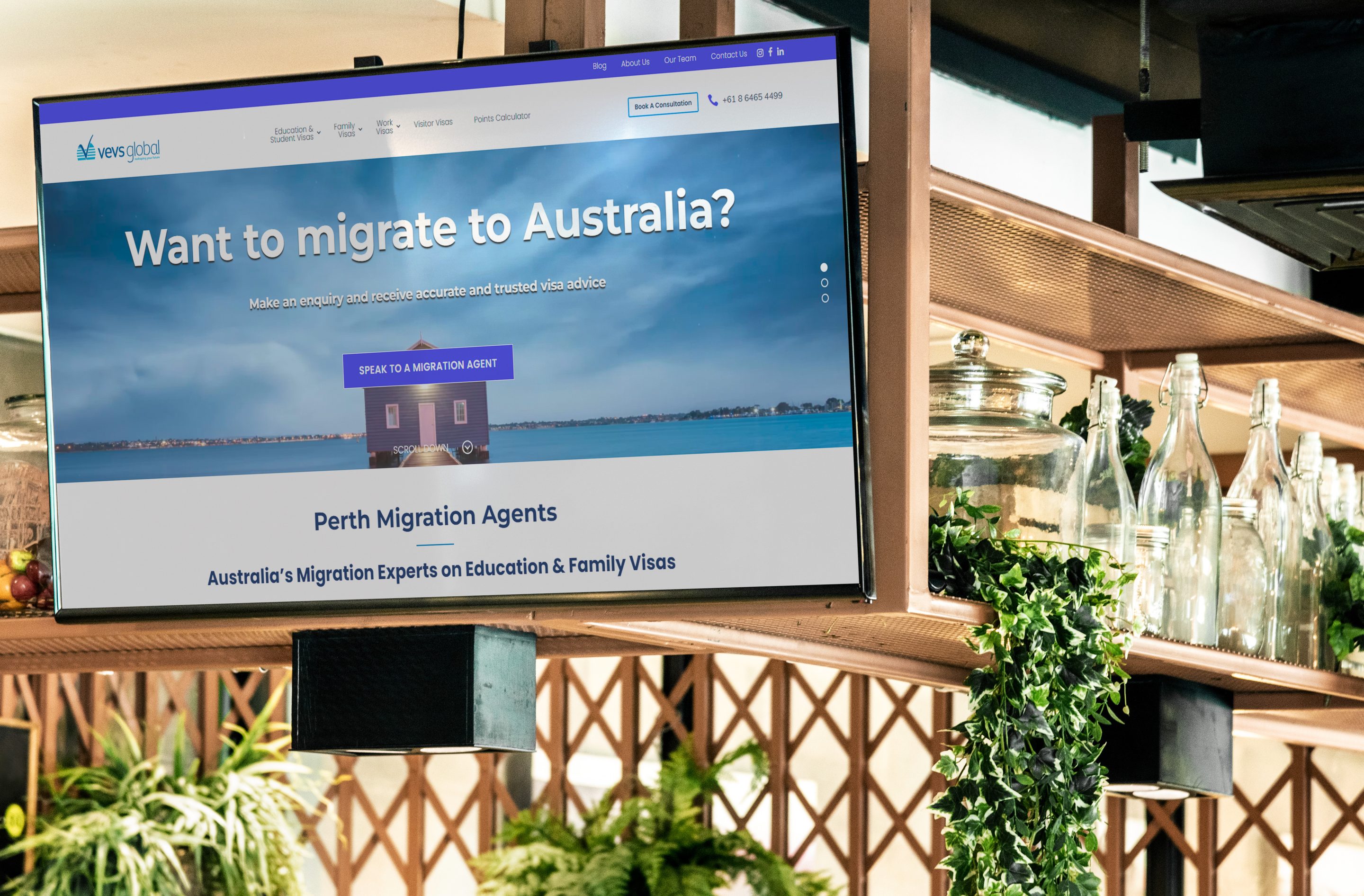 TV Website vevs global in perth australia